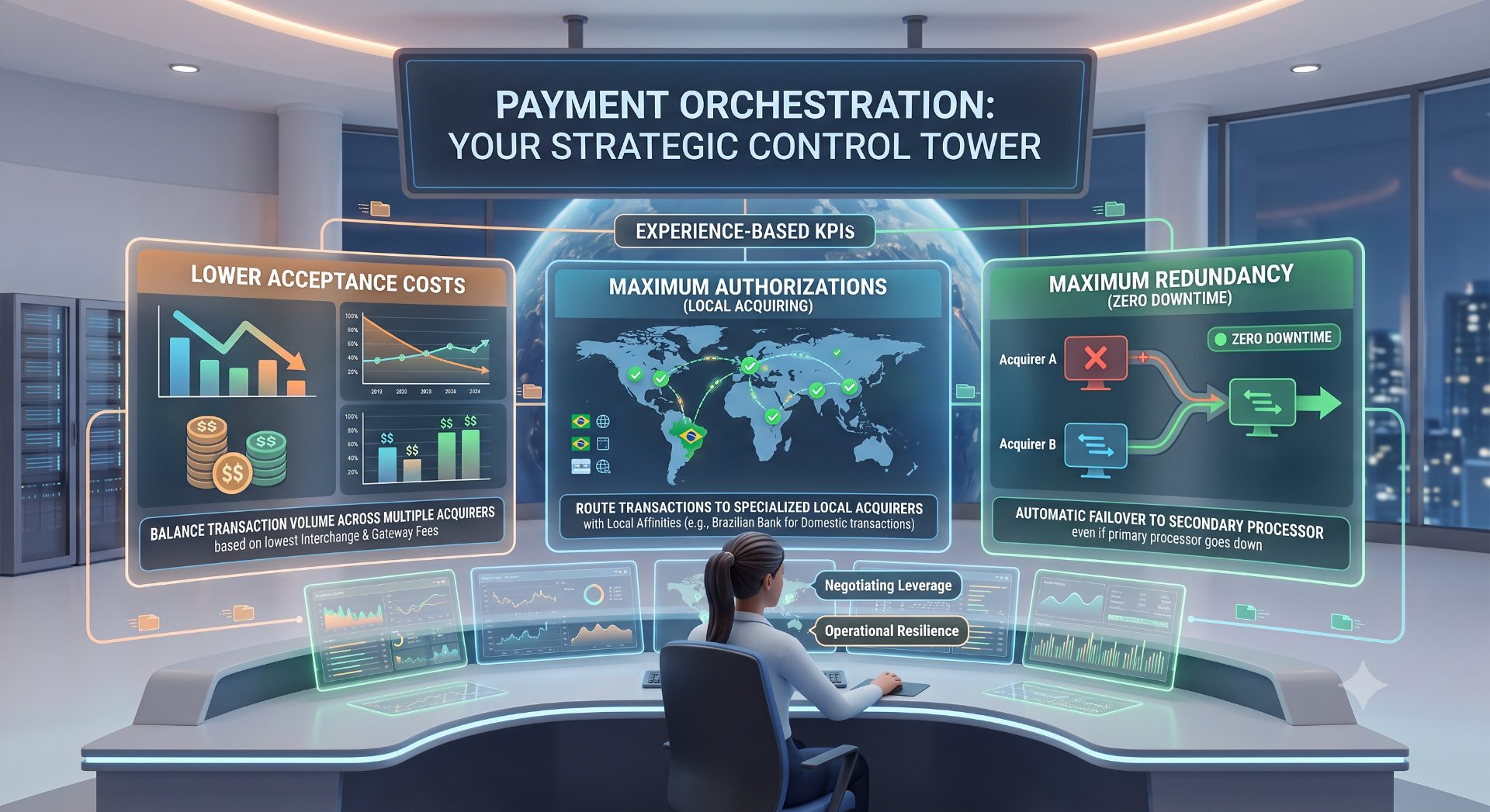 Optimized for Redundancy, Local Acquiring, and Cost KPIs